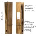 Clothespin Bathroom Towel Holder Wooden Giant Towel Clip Wall Mounted Bathroom Towel Holder Rural Style Large Clothespin Hook. 