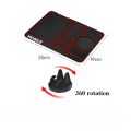 1PC Anti-slip Mat for Car Storage Mat Multi-functional 360 Degree Rotating Navigation Support Instrument Pad Gadget.
