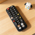Silicone cartoon simulation remote control, dental adhesive grinding toy with buttons.