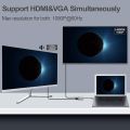 support 4k usb c to hub pd Hd tv + vga + Usb adapter typ c 4 in 1. 