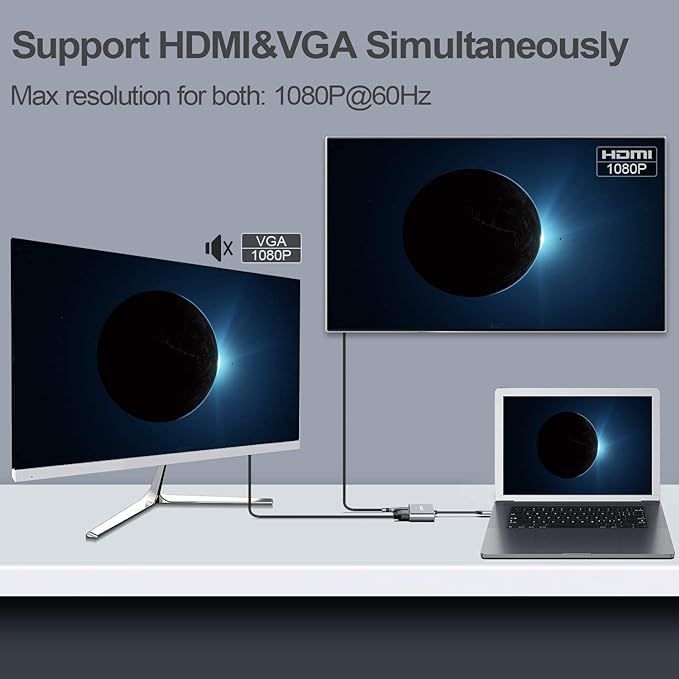 support%204k%20usb%20c%20to%20hub%20pd%20Hd%20tv%20+%20vga%20+%20Usb%20adapter%20typ%20c%204%20in%201%20-%20Image%204