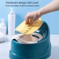 Upgraded Potty with Cover Portable Potty for Toddler in Travel Kids Boys & Girls Training Toilet Split Design. 