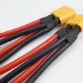 XT90 3-Way Y Splitter Parallel Battery Connector Male/Female Cable Dual Extension 10AWG Silicone Wire for Battery Charger Motor. 