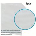 5pcs/10pcs Printable White Cotton Canvas Fabric for Inkjet Printer, A4 Size  Cloth for Image Printing. 