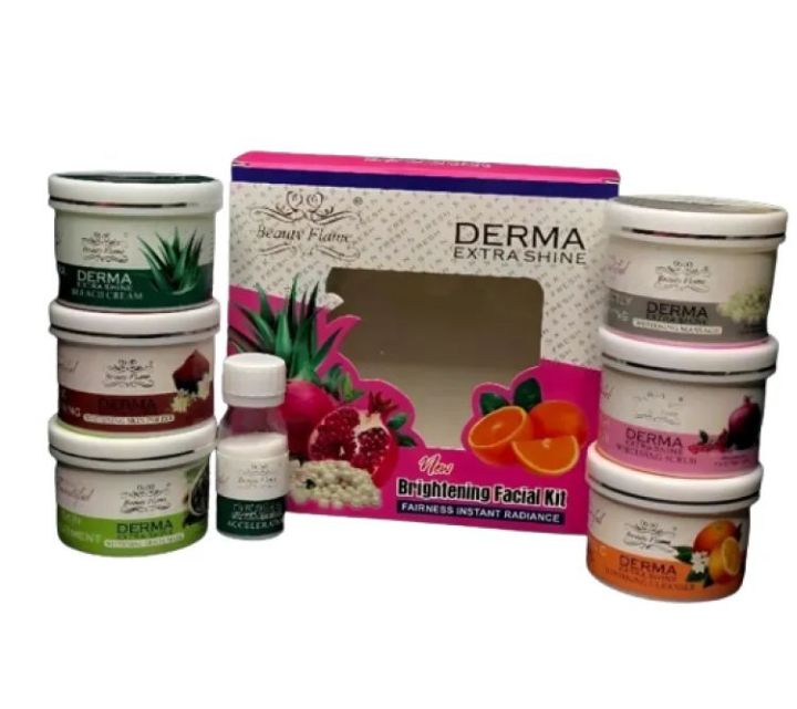 Derma extra shine 6 Steps Complete Whitening Facial Kit