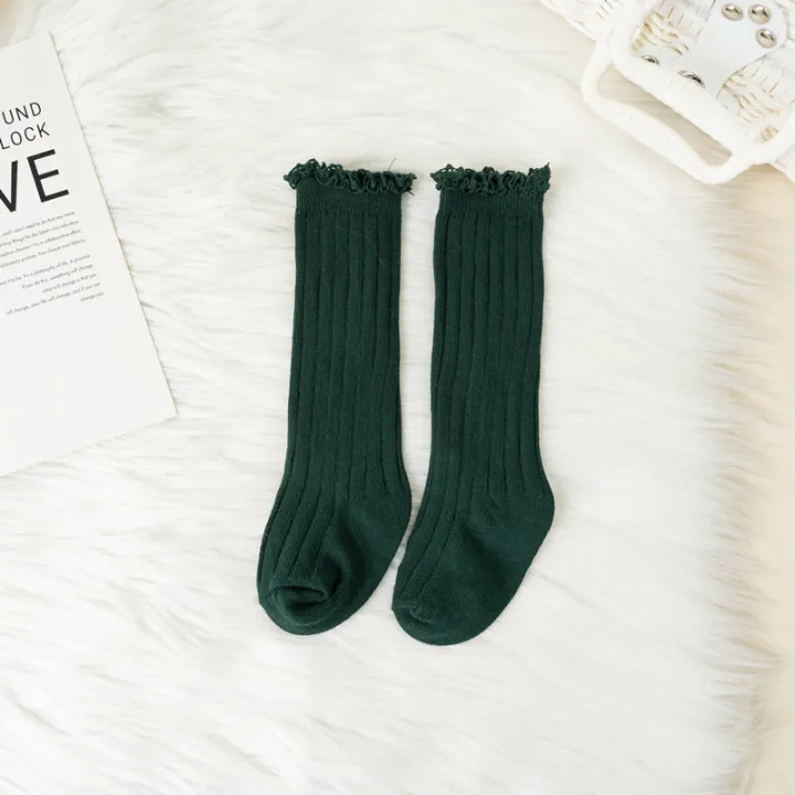 Ruffle%20Kids%20Knee%20High%20Socks%20Baby%20Girls%20Toddlers%20Long%20Soft%20Cotton%20Sock%20Lace%20Flower%20Children%20School%20Uniform%20Socks%20For%200-8%20Years%20-%20Image%208