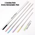 Simple 66cm Stylus Pen Five Sections Macaron Color Digital Pen Retractable Teaching Sticks School Office.