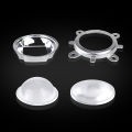 1 Set 44mm LED Lens Optical Glass 60 120 Degree + 50mm Reflector Collimator + Fixed Bracket for 20W 30W 50W 100W COB LED Chip. 