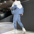 2026 Men Tracksuit Casual Joggers Hooded Sportswear Jackets And Pants 2 Piece Sets Hip Hop Running Sports Suit.