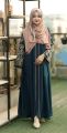 Premium Embroidered Dubai Cherri Borka with Hijab for Muslim Women - Elegant Design with Pearl Detailing.