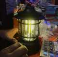 New Vintage LED Lantern with Rechargeable Battery - Portable Camping Light.