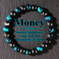Natural Stone Blue Tigers Eye Bracelet Men Fashion Jewelry Unisex Handmade Stretch Beaded Bracelet Attracting Money Accessories.