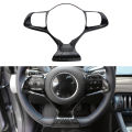 Carbon Fiber Car Inner Steering Wheel Cover Sticker Trim for BYD Atto3 Atto 3 2022 2023 Yuan Plus Dolphin Accessories. 