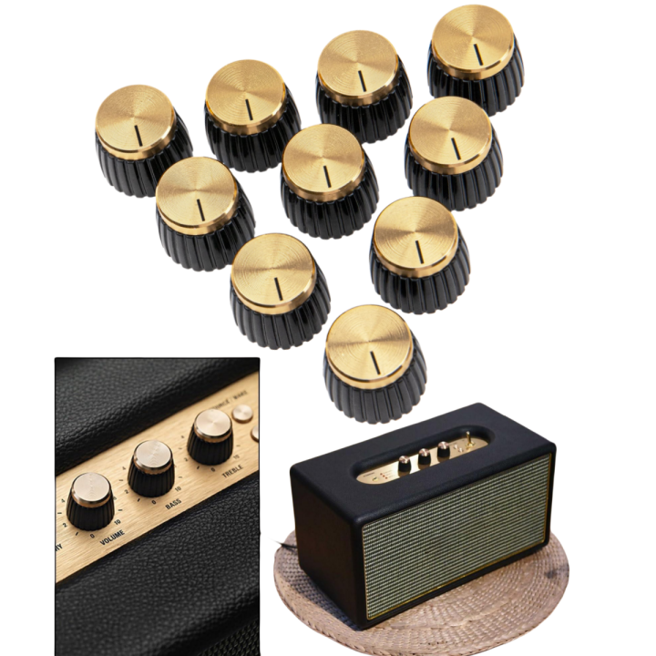 Miwayer 5/10/20 Pcs Guitar Amplifier AMP Knobs 6.35MM Potentiometer Knob Cap Knobs/ for Amplifie&Electric Guitar Pedal