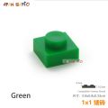 100pcs/lot DIY Blocks Building Bricks Thin 1x1 Educational Assemblage Construction Toys for Children Size Compatible With 3024.