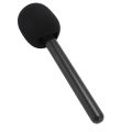 Wireless Mic Handheld Adapter with Windshield Foam Lightweight Interview Microphone Handle for Rode Wireless GO II. 