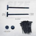 500PCS Nylon Cable Zip Self-Locking Heavy Duty Zip Ties Indoor & Outdoor General Purpose Cable Tie Buckles Releasable UV Resista.