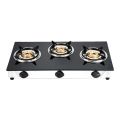 3 Burner Toughened Tempered Glass Top Automatic Gas Stove. 
