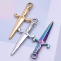 5pcs Mini Sword Charms Knife Gothic Charm for Jewelry Making Supplies Stainless Steel Pendant DIY Necklace Accessories Materials. 