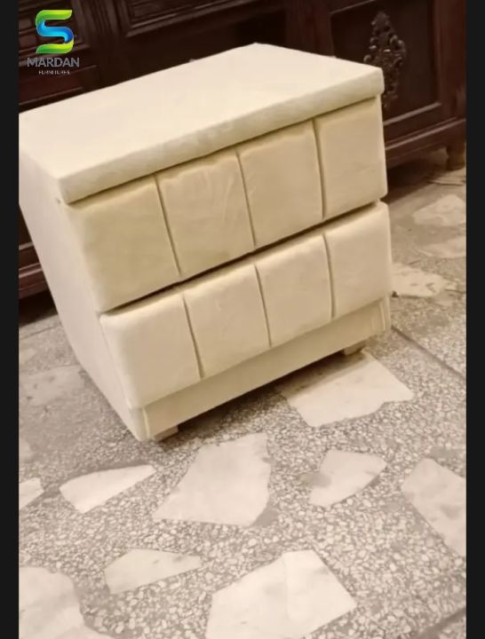 customized beautiful  modren tufted cution side table side box bed side table