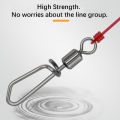 DNDYUJU 10-50X Fishing Swivels With Interlock Snap Pin Rolling Swivel Stainless Steel Fishhooks Lure Carp Connector Fishing Tool. 