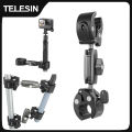 TELESIN Motorcycle Bike Monopod Bicycle Handlebar Panoramic Mount Invisible Selfie Stick Bracket for GoPro Hero DJI Insta360. 