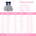 VIKITA Girls Unicorn Appliqued Cartoon Dress Kids Flare Sleeve Summer Dresses Girls Princess Mesh Tulle Tutu Layered Party Dress. 