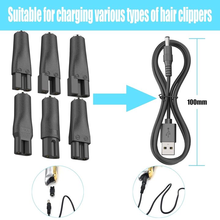 LISI%208%20PCS%20Power%20Cord%205V%20Universal%20Replacement%20Charger%20USB%20Adapter%20for%20All%20Kinds%20Hair%20Clippers%20Beard%20Trimmers%20Shavers%20Desk%20Lamps%20-%20Image%207