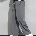 2024 Straight Wide Leg Jogger Pants For Men's Summer Thin And Quick Drying Loose And Hanging Sports And Casual Mens Fashion. 