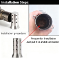 Universal 51mm 60mm Motorcycle Exhaust Muffler Pipe Removable DB Killer Silencer Sound Reducer For Honda Yamaha Noise Eliminator. 