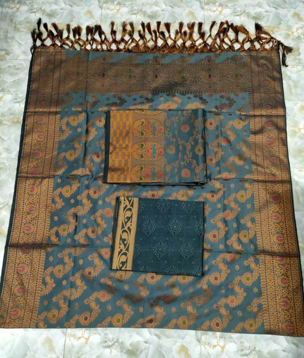Soft%20Indian%20katan%203%20piece%20unstitched%20for%20women%20-%203%20Piece%20Dress%20-%20Image%207