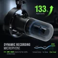 FIFINE USB/XLR Dynamic Microphone with Shock Mount,Touch-mute,Headphone Jack&Volume Control,for PC or Sound Card Recording -K688. 