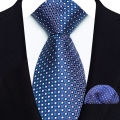 New Design Green Brown Red Necktie Set Polyester Pocket Square Tie Set Classic Polka Dot Tie For Men Daily Wear Shirt Accessor. 
