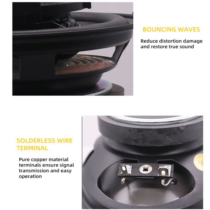 Universal 4*6 Inch Car Bass Speakers RMS 30W High Power Car Audio ...