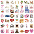 50PCS Aesthetic Pinterest Sticker Decoration Fashion Harajuku Laptop Luggage Creative Wall Bar Decor Streetwear Creative Sticker. 