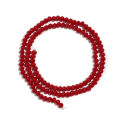 1 Strand Faceted Crystal Abacus Beads Red Rondelle Loose Spacer Beads Flat Glass Beads For DIY Jewelry Making Bracelet Necklace. 