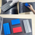 1Pc Plastic Squeegee with Felt Edge Car Vinyl Wrap Scraper Felt Squeegee Wrapping Tool Decal Applicator Wallpaper Smoothing Tool.