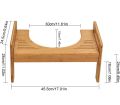 Squatty Potty Toilet Stool Step Stool Made of Wood Squatty Potty, Healthy Sitting Posture on the Toilet, Against Hemorrhoids and Constipation, Adjustable Height 18 cm - 24 cm

￼

￼

￼

￼

￼

￼

￼. 