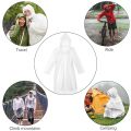 6Pcs Disposable Waterproof Raincoat Outdoor Hiking Mountain Travel Emergency Transparent Portable Adult Poncho Rain.