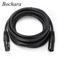 Bochara XLR Cable Male to Female M/F OFC Audio Cable Shielded For Microphone Mixer 1m 1.8m 3m 4.5m  5m 6m 7.6m 10m 15m 20m. 