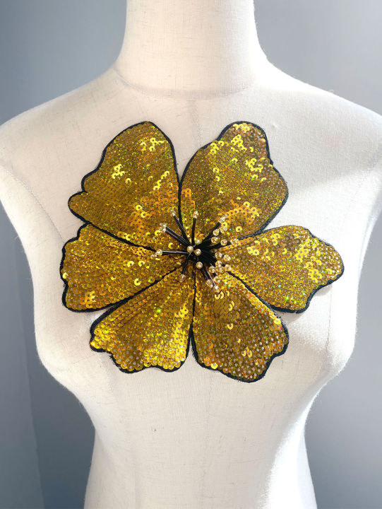 1%20Piece%2020CM%20Shining%20Red%20Orange%20Blue%20Golden%20Silver%20Pink%20Sequins%20Beads%20Sew%20Flower%20Patch%20for%20Evening%20Dress%20Swimsuit%20DIY%20Applique%20-%20Image%206