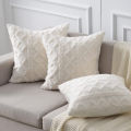 Twist KnittingPlush Pillow Case Vintage Knitted Cushion Cover Simple Cushion Plush Pillowcase Headboard Back. 