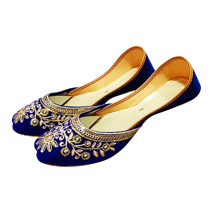 Stylish%20Blue%20Khussa%20Traditional%20Design%20Embroidery%20Fancy%20Stylish%20Multani%20Khussa%20Shoes%20For%20Girls%20&%20Women%20-%20Article%20AM014%20-%20Image%203