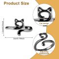 2PCS Adjustable Knitting Crochet Ring, Open Guide Yarn Guide Crochet Tension Ring for Faster Knitting, Women's Knitting. 