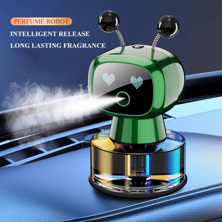 Car Air Freshener AI Smart Robot Rechargeable Fragrance Auto Diffuser ...