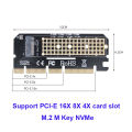 M.2 NVMe M-Key to PCIe 3.0 SSD Adapter Card PCIe X4 X8 X16 For Desktop PC PCI-E Graphics Card Sot.