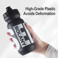 BOLANY 610ML Cycling Bike Water Bottle Bicycle Portable Kettle with Cover Matte Plastic Sports Bottle Outdoor Supplies.