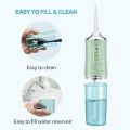 Oral Irrigator Portable Dental Water Flosser USB Rechargeable Water Jet Floss Tooth Pick 4 Jet Tip 220ml 3 Modes Teeth Cleaner. 