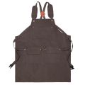 Good Thickened High Quality Cotton Canvas Summer Waterproof Apron Catering Shop Kitchen Home Gardening Commercial Waist Apron. 