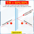 30X30X1.1mm 50R/50T Optical Laser Len Optical Beam Splitter Plate For Teaching Light Camera Laser Spectrum Analysis Instruments. 